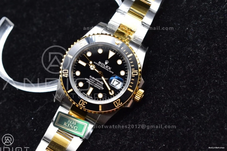 King1:1 1131 Edition Black 116613 904L Best Submariner LN YG SS Ceramic Steel EasyMatch 0224